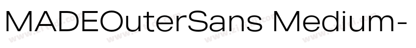 MADEOuterSans Medium字体转换